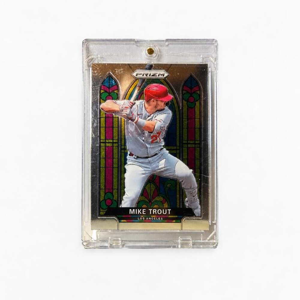 2021 Panini Prizm Mike Trout Stained Glass SG-1 Baseball Card